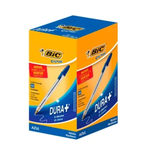 Caneta Esferográfica Bic Cristal Azul Dura+ – Caixa com 50 unidades – R$ 22,51